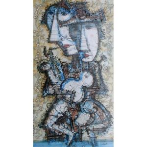 6151 Jazz, original painting in acrylic, ink and varnish, Art gallery Yevseyenko a