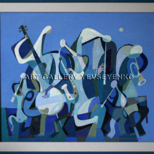 6182 Jazz band, Original painting in oil on canvas, Art gallery Yevseyenko