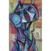 6213 A Faces, Original painting in pastel on paper, Art gallery Yevseyenko