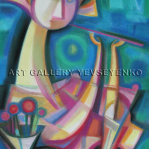 6217 Playing reedpipe, Original painting in pastel on paper, Art gallery Yevseyenko